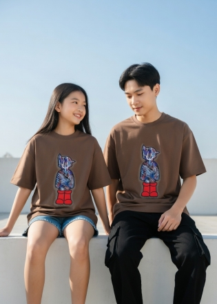 Áo Thun Nữ Ngắn Tay Thêu Astro Lym (Mã: 7713 ) - 100% Cotton