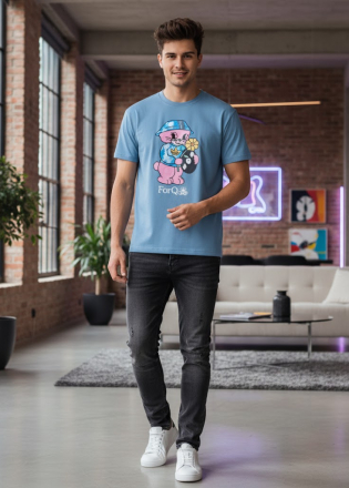 Áo thun cổ tròn - 100% Cotton