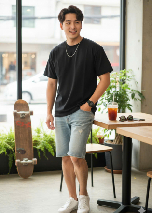 ÁO THUN NAM CỔ TRÒN TRƠN - 100% COTTON