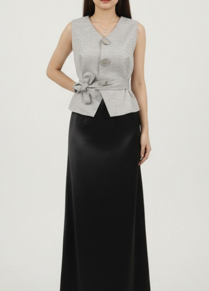 Chân Váy Lụa Dài (Mã: B762)