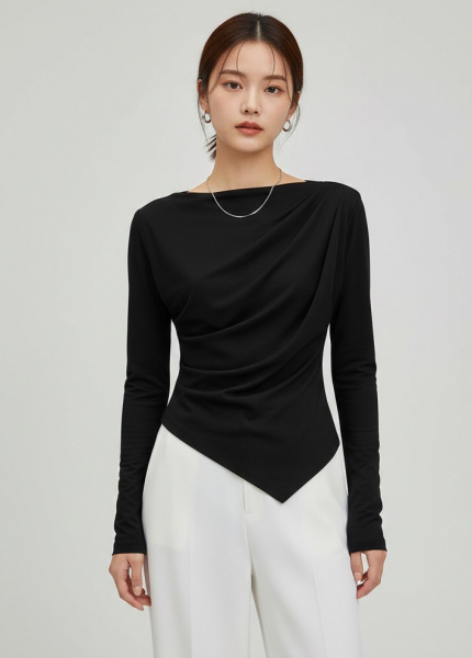 Áo Tay Dài Vạt Xéo (Mã: S3568) 