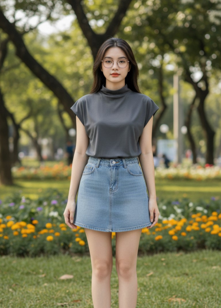 Áo Nữ Cổ Lọ Tay Cộc (Mã: S6072)