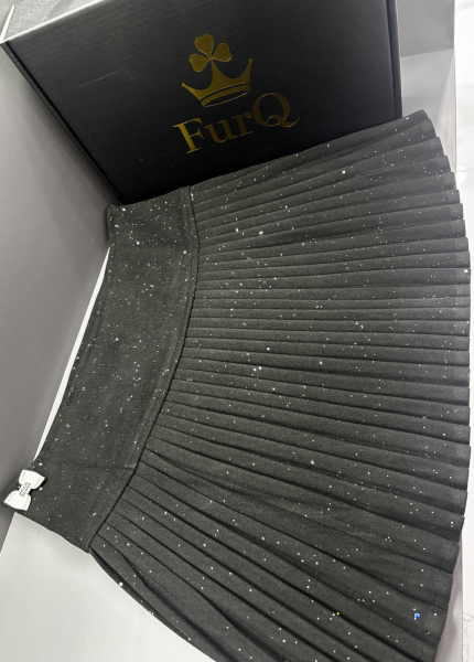 Chân Váy Dạ Ngắn Xếp Ly (Mã: R48)