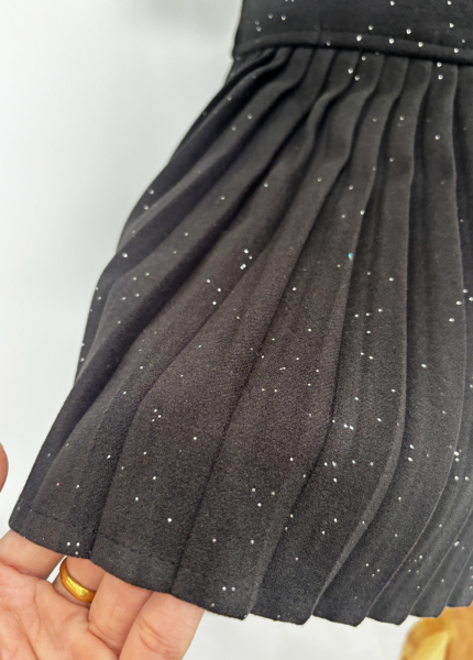 Chân Váy Dạ Ngắn Xếp Ly (Mã: R48)