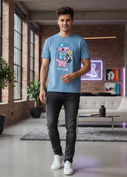 Áo thun cổ tròn - 100% Cotton