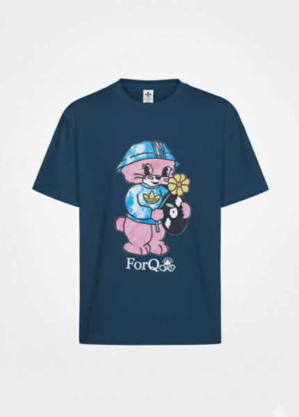 Áo thun cổ tròn hình thú - 100% cotton