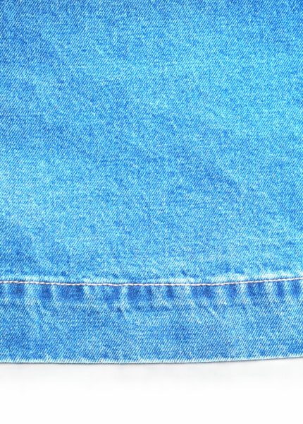 Váy Jeans dài suông xanh wash đậm