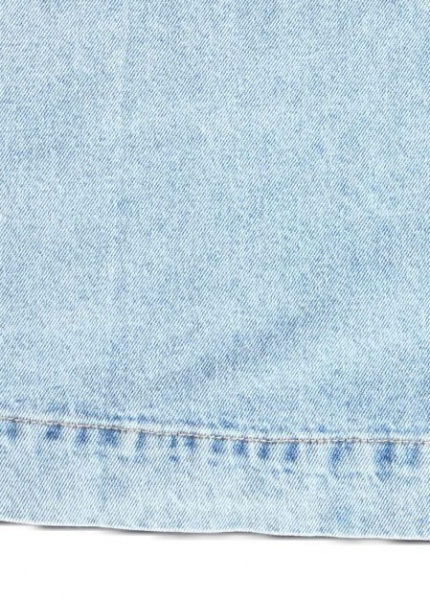 Váy Jeans dài suông xanh wash nhạt