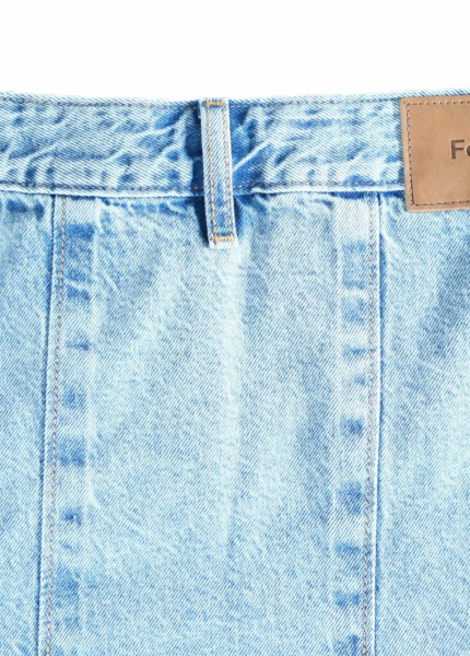 Váy Jeans wash xếp ly